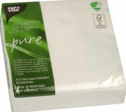 Servett PURE FSC 33x33 2-lags vit 50/fp