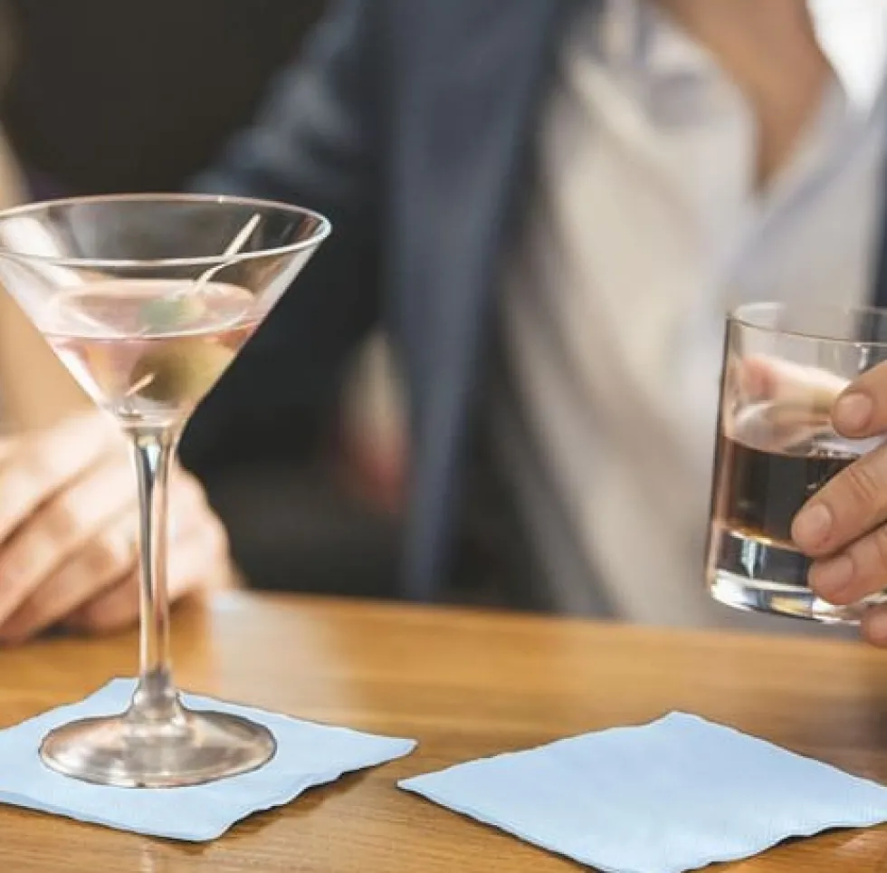 Servett TORK Cocktail 2-lag ljblå 200/fp