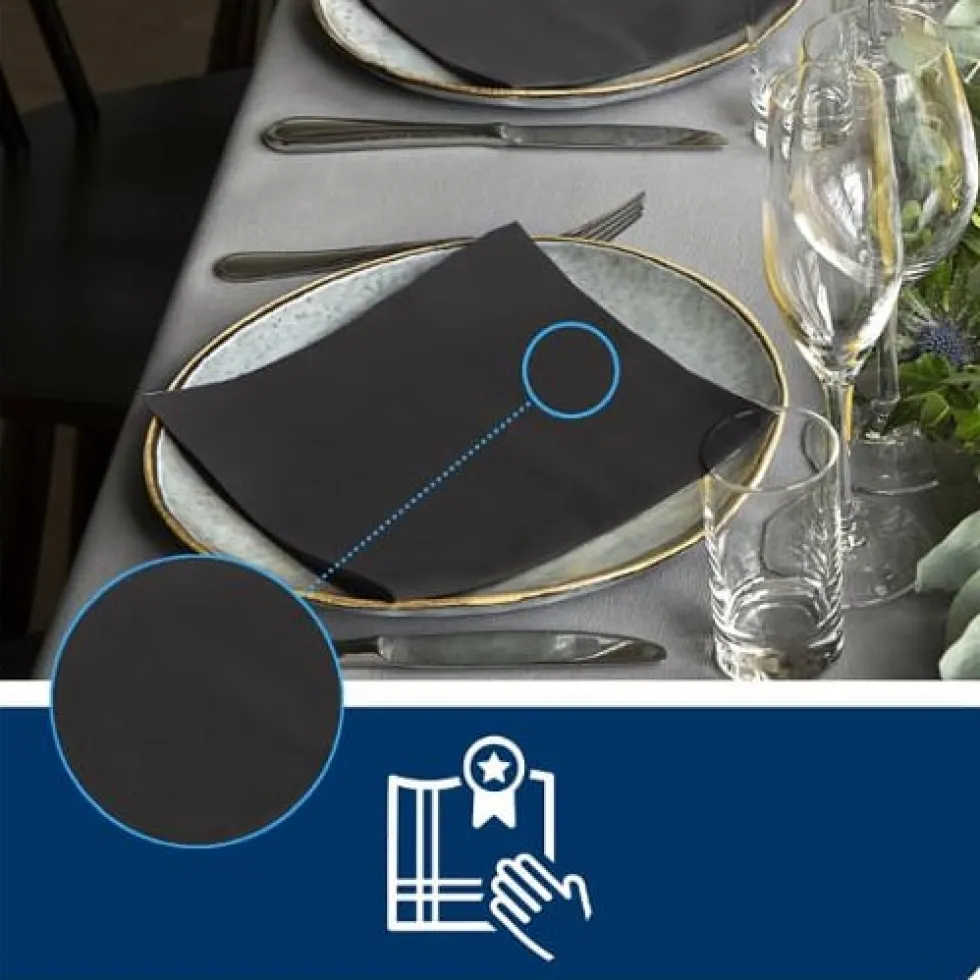 Servett TORK LinStyle Middag svart 50/fp