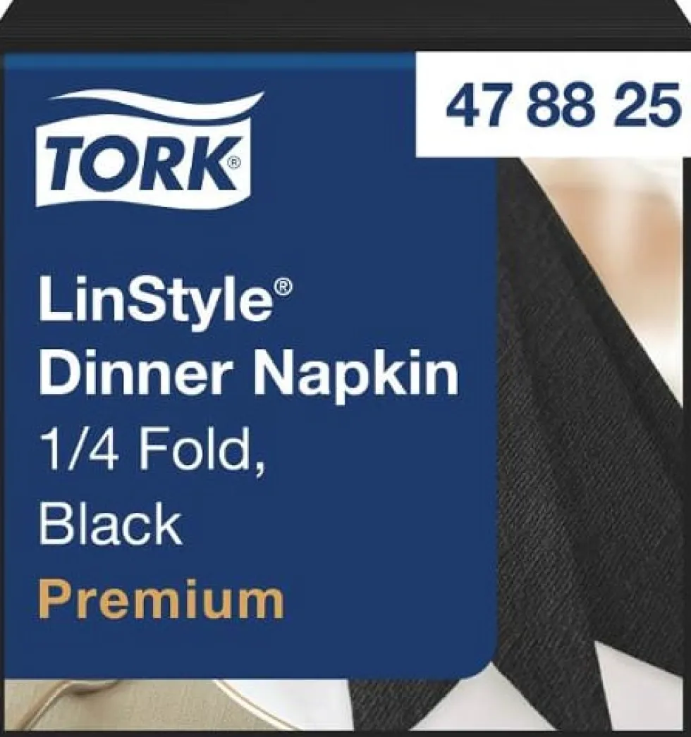 Servett TORK LinStyle Middag svart 50/fp