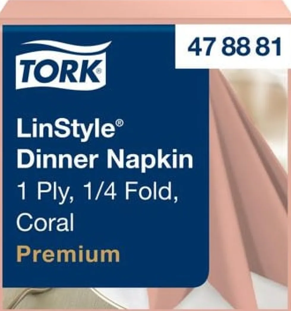 Servett TORK LinStyle Middag coral 50/fp