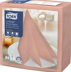 Servett TORK LinStyle Middag coral 50/fp