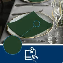 Servett TORK LinStyle Middag grön 50/fp