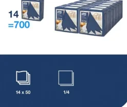 Servett TORK LinStyle Middag blå 50/fp