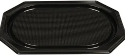 Serv.fat plast svart PS 36x54cm 10/fp