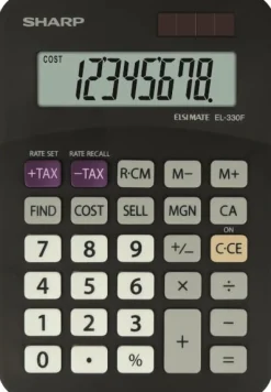 SHARP Bordsräknare EL-330FB svart