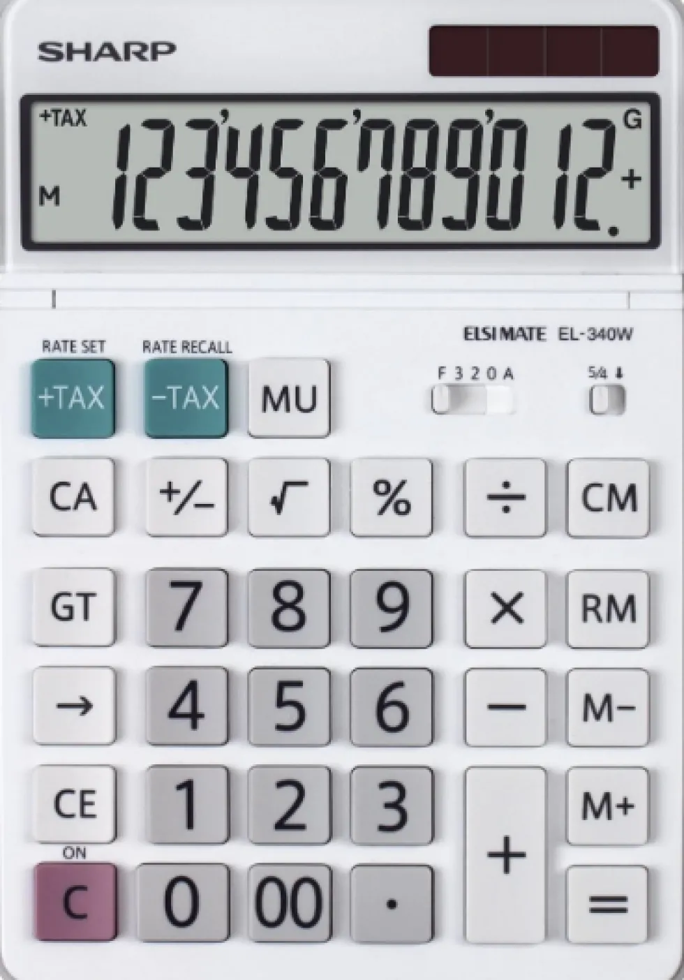 SHARP Bordsräknare EL-340W vit