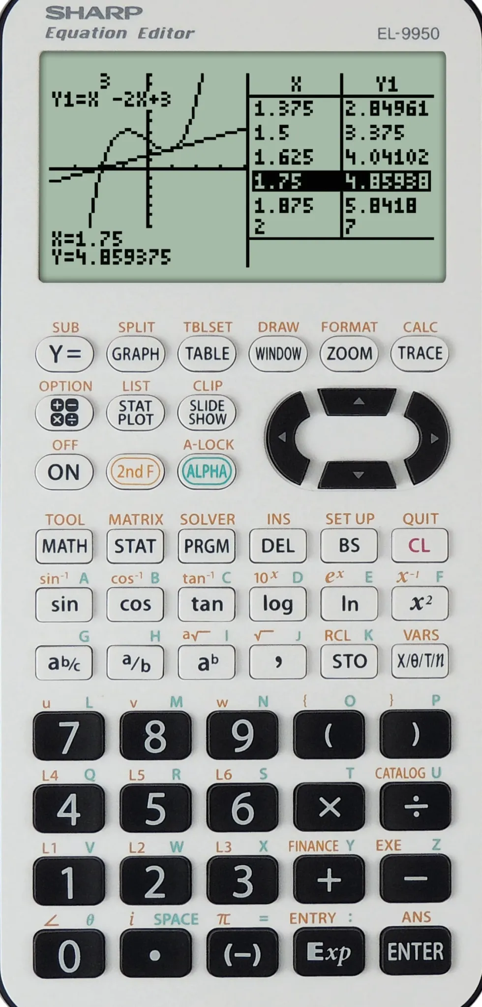 Sharp EL-9950G Graphic calculator (EN/DE)