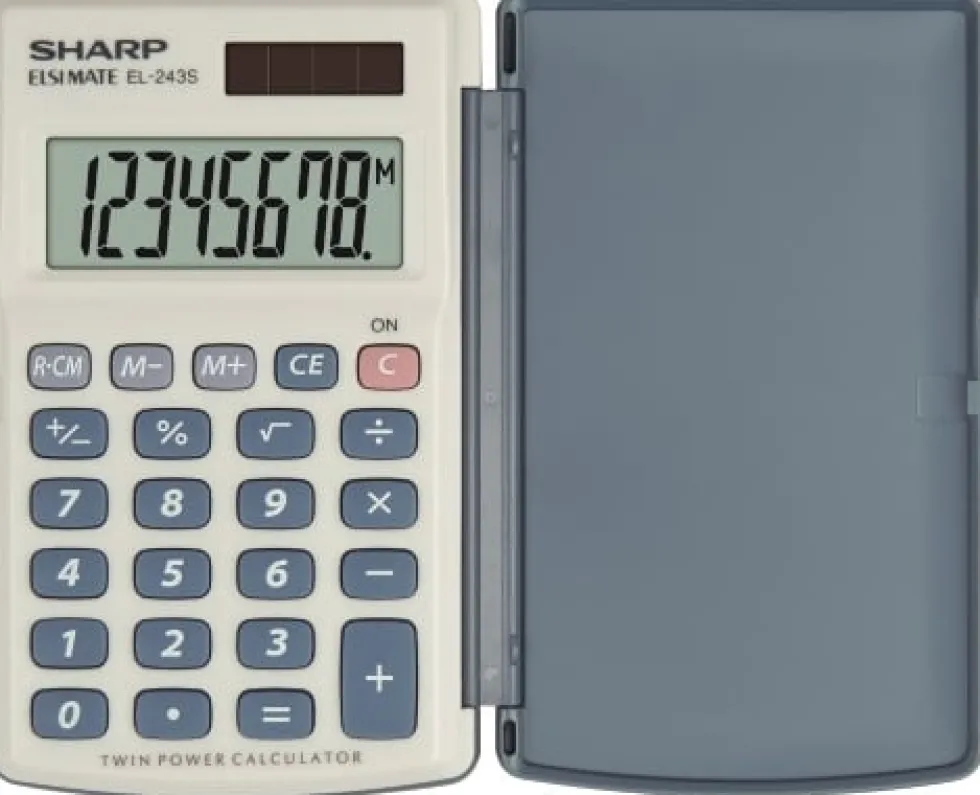 SHARP Miniräknare EL-243S