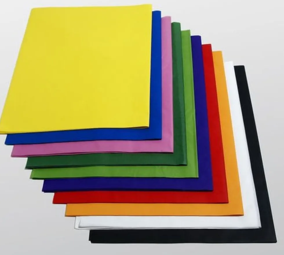 Silkespapper, sorterade färger, 50x70cm, 250 ark/fp
