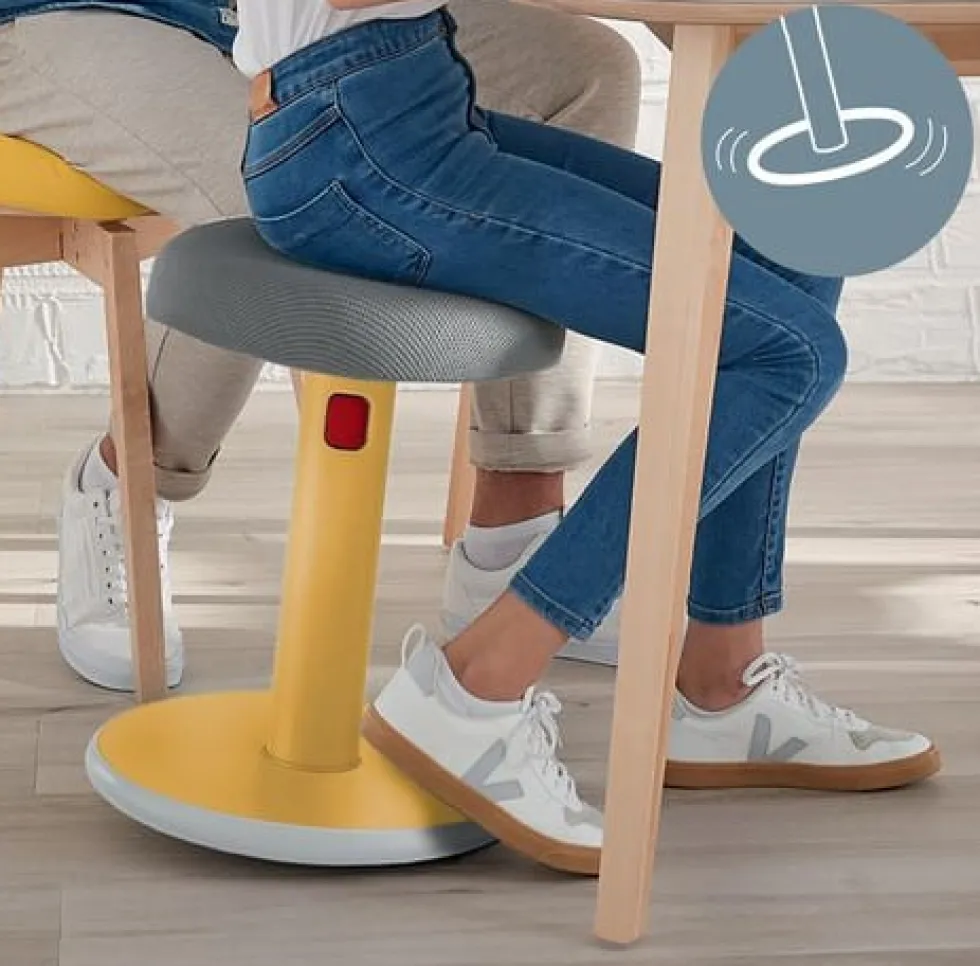 Sitta-Stå Balansstol LEITZ Ergo Cosy gul