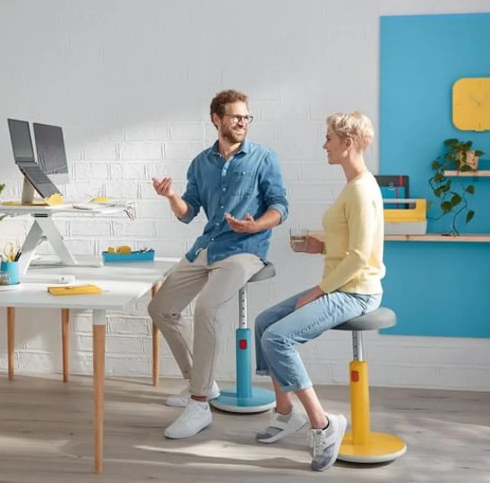Sitta-Stå Balansstol LEITZ Ergo Cosy gul