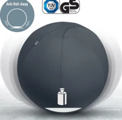 Sittboll LEITZ Ergo m stopp mö/grå 65cm