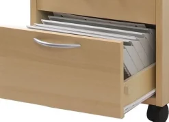 Skrivbordshurts 4 lådor björklaminat