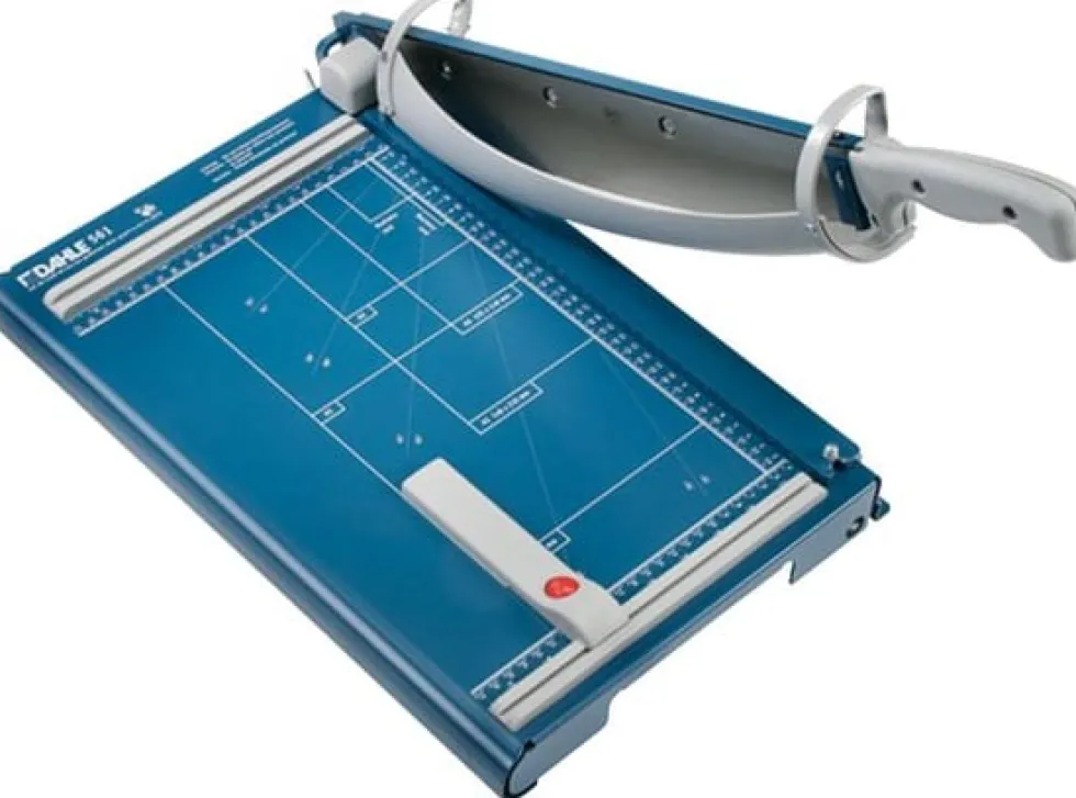 Skärmaskin DAHLE 561 A4, giljotin 360mm, automatisk press, 35ark