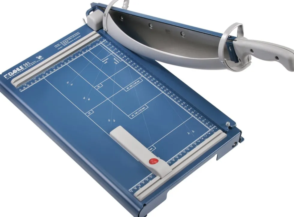 Skärmaskin DAHLE 561 A4, giljotin 360mm, automatisk press, 35ark