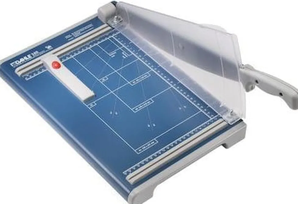 Skärmaskin DAHLE 560 A4, giljotin 340mm, skärskydd, 25ark