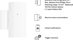 Smart Bluetooth Contact Sensor, White