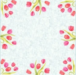 Snibbduk DUNICEL Tulips 84X84cm 20/fp