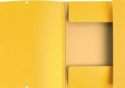 Snoddmapp EXACOMPTA FSC Presspan A4, 3-klaff, 250 ark, 400g, gul