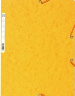 Snoddmapp EXACOMPTA FSC Presspan A4, 3-klaff, 250 ark, 400g, gul