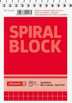 Spiralblock A7 60g 50 blad Rutat