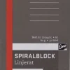 Spiralblock A7, linjerat, 60g, 10st