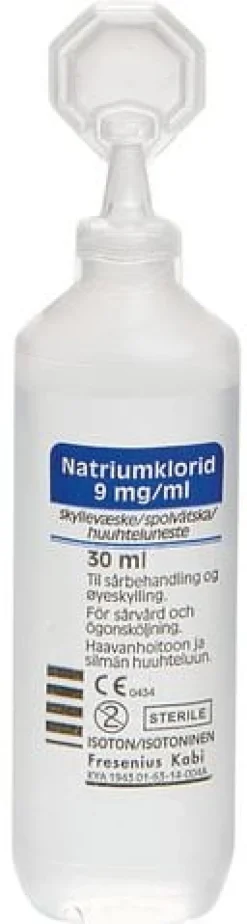 Spolvätska Natriumklorid 30ml 20/fp