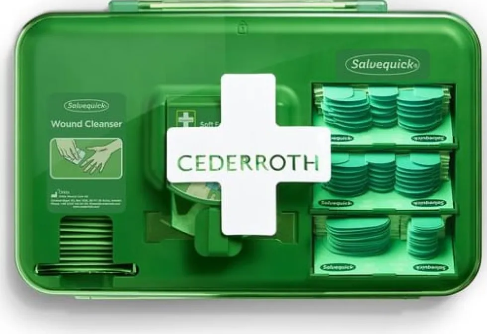 Sårvårdsautomat CEDERROTH Wound Care (blå)