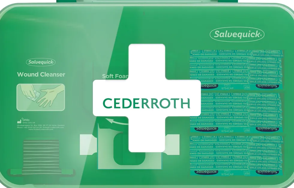 Sårvårdsautomat CEDERROTH Wound Care (blå)