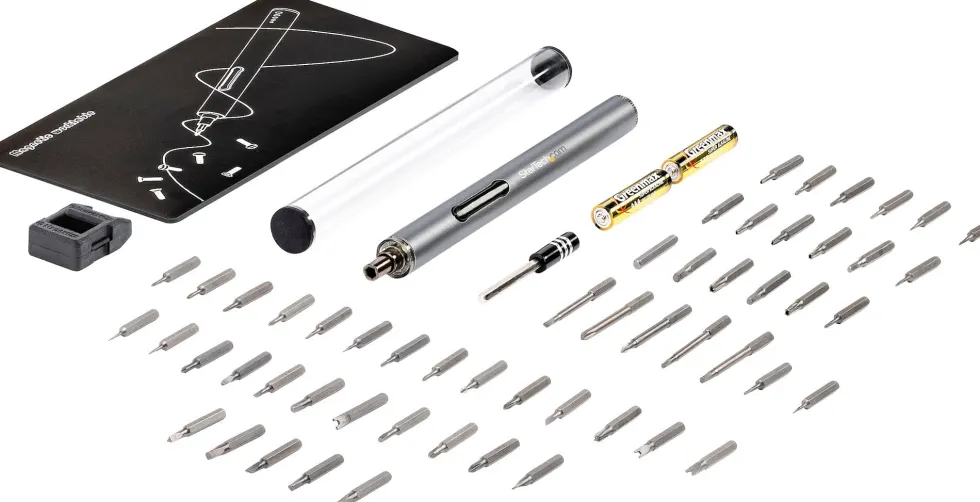 Startech 55-Bit Electric Precision Screwdriver Set - Portable