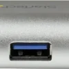 Startech Bärbar USB 3.0-hubb med 4 portar och inbyggd kabel