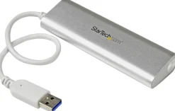 Startech Bärbar USB 3.0-hubb med 4 portar och inbyggd kabel