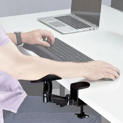StarTech.com Adjustable Arm Rest For Desk, Clamp-On Install/No