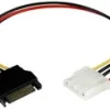 StarTech.com 30 cm SATA till LP4-strömkabeladapter - F/M