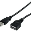 StarTech.com 91 cm svart USB 2.0-förlängningskabel A till A 