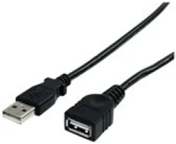StarTech.com 91 cm svart USB 2.0-förlängningskabel A till A 