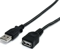 StarTech.com 91 cm svart USB 2.0-förlängningskabel A till A 