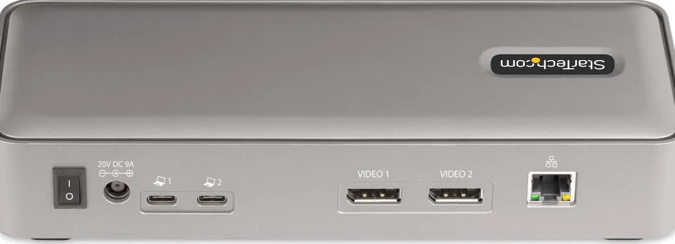 StarTech.com Dual-Laptop USB-C KVM Docking Station, Dual Monitor