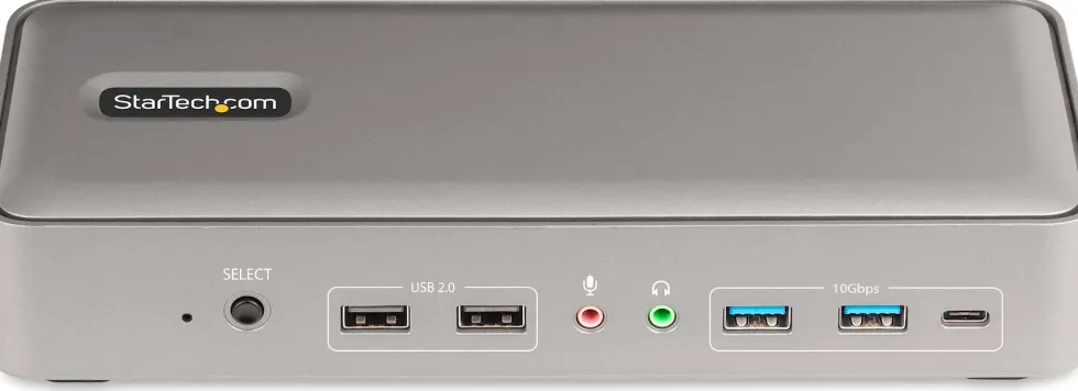 StarTech.com Dual-Laptop USB-C KVM Docking Station, Dual Monitor