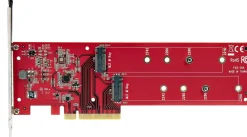 StarTech.com Dual M.2 PCIe SSD Adapter Card, x8 / x16 Dual NVMe