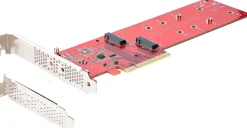 StarTech.com Dual M.2 PCIe SSD Adapter Card, x8 / x16 Dual NVMe