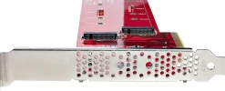 StarTech.com Dual M.2 PCIe SSD Adapter Card, x8 / x16 Dual NVMe