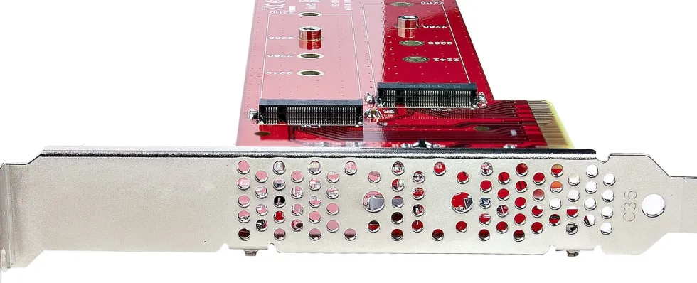 StarTech.com Dual M.2 PCIe SSD Adapter Card, x8 / x16 Dual NVMe