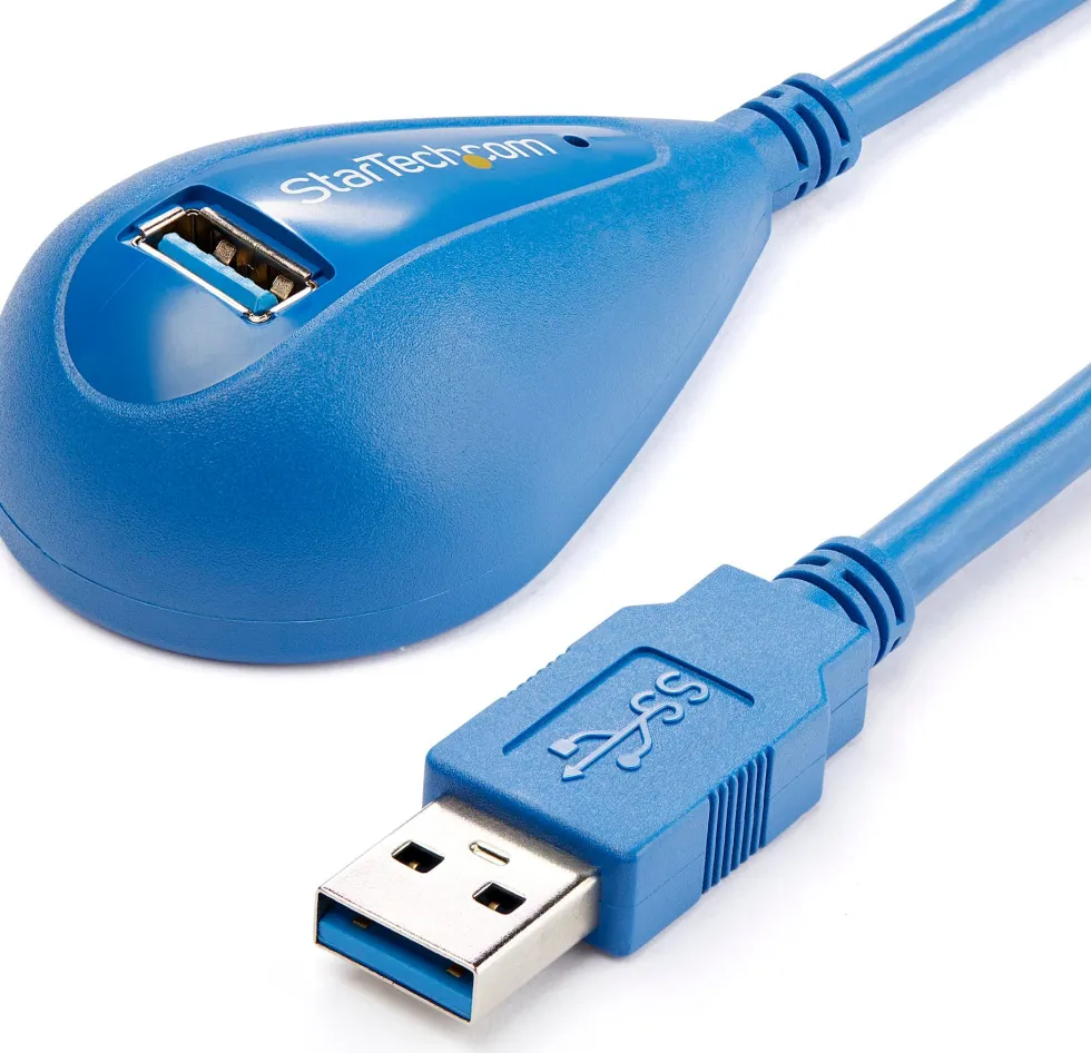 StarTech.com 5 ft Desktop SuperSpeed USB 3.0 Extension Cable - A