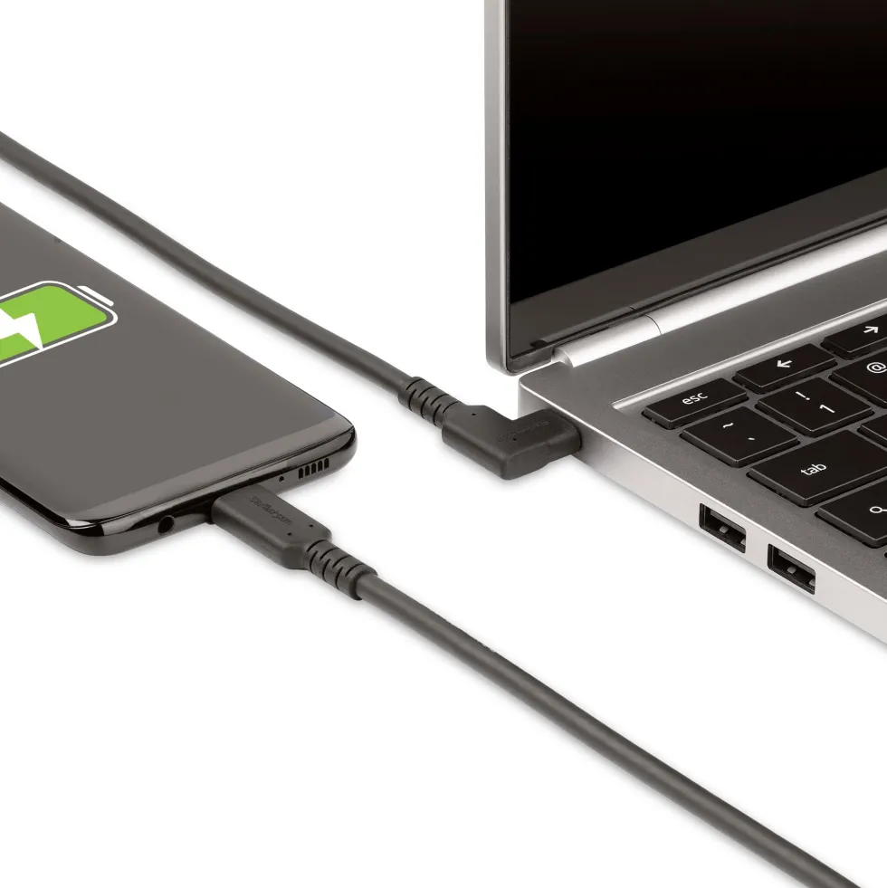 StarTech.com 6ft (2m) Rugged Right Angle USB-C Cable, USB 3.2