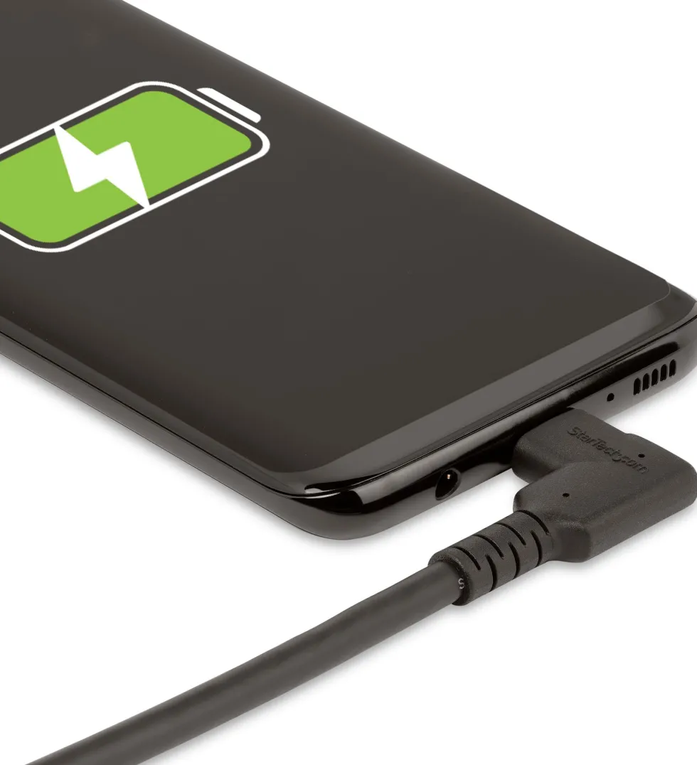 StarTech.com 6ft (2m) Rugged Right Angle USB-C Cable, USB 3.2