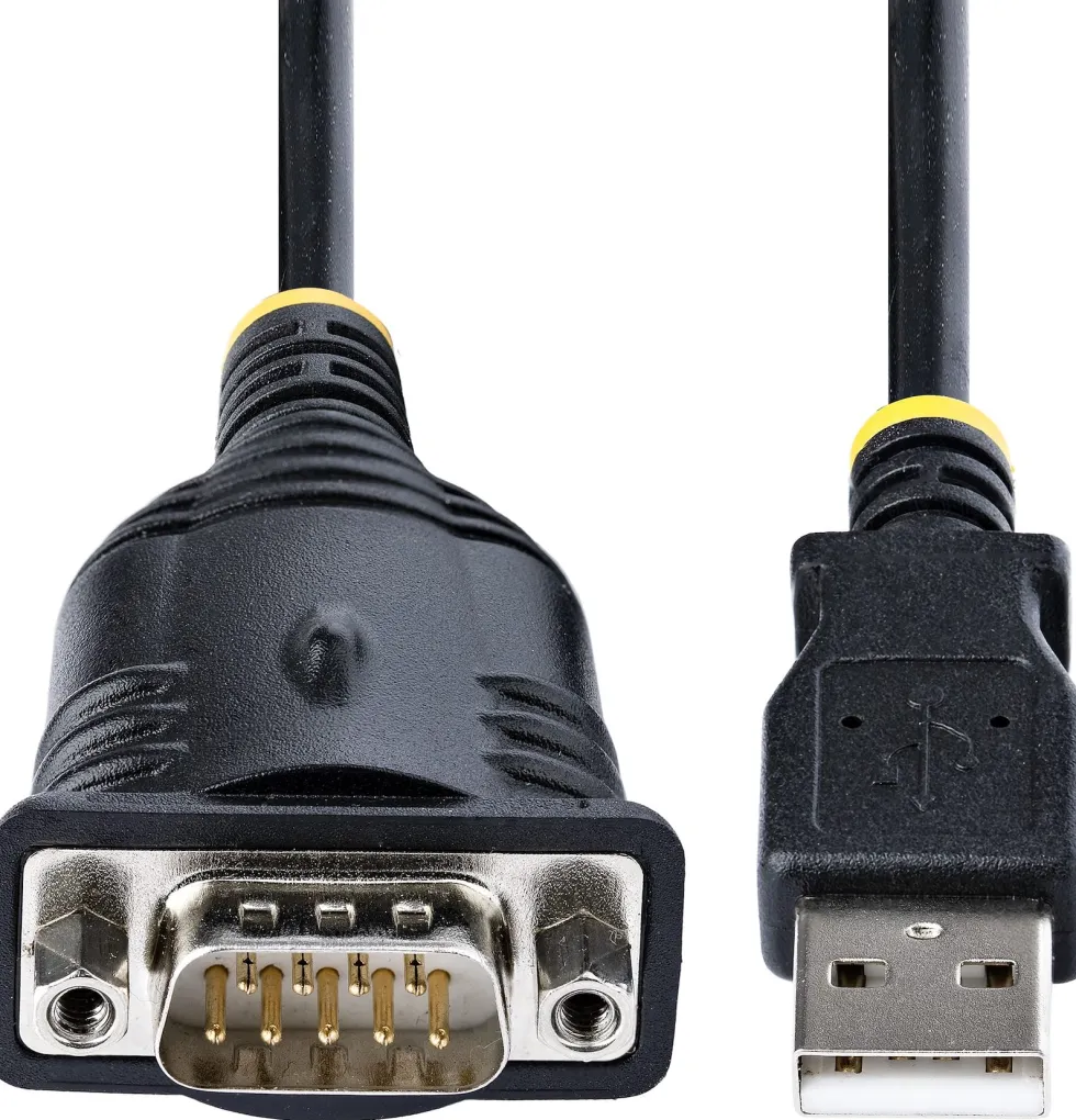 StarTech.com 3ft (1m) USB to Serial Cable, DB9 Male RS232 to USB