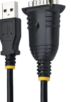 StarTech.com 3ft (1m) USB to Serial Cable, DB9 Male RS232 to USB