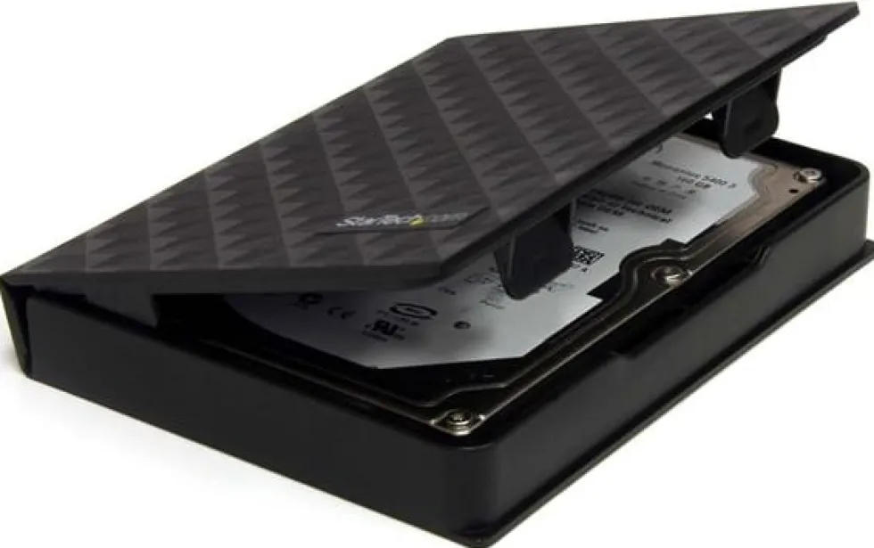 StarTech.com 2.5in Anti-Static Hard Drive Protector Case - Black